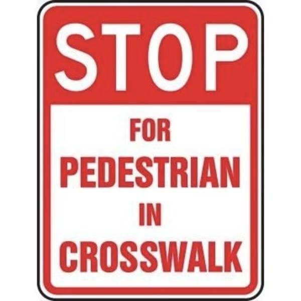 Accuform BICYCLE PEDESTRIAN SIGN SLOW FRW483DP FRW483DP - main